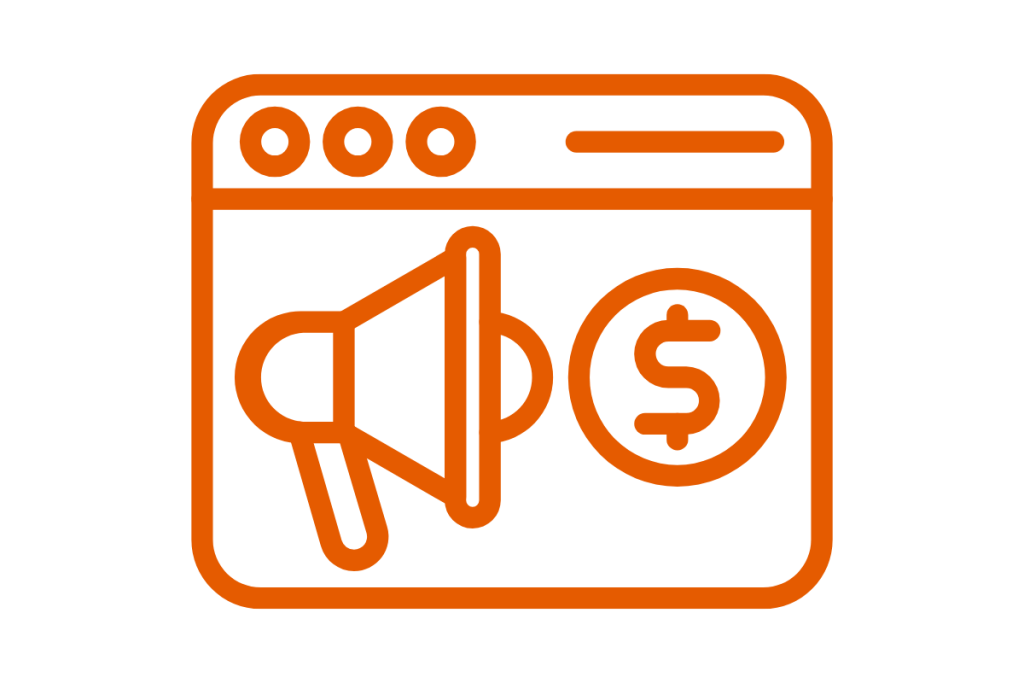 Paid advertising icon