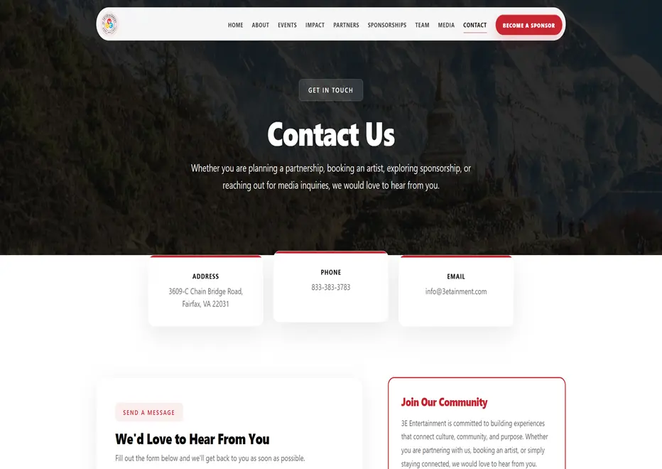 Contact 3e Entertainment